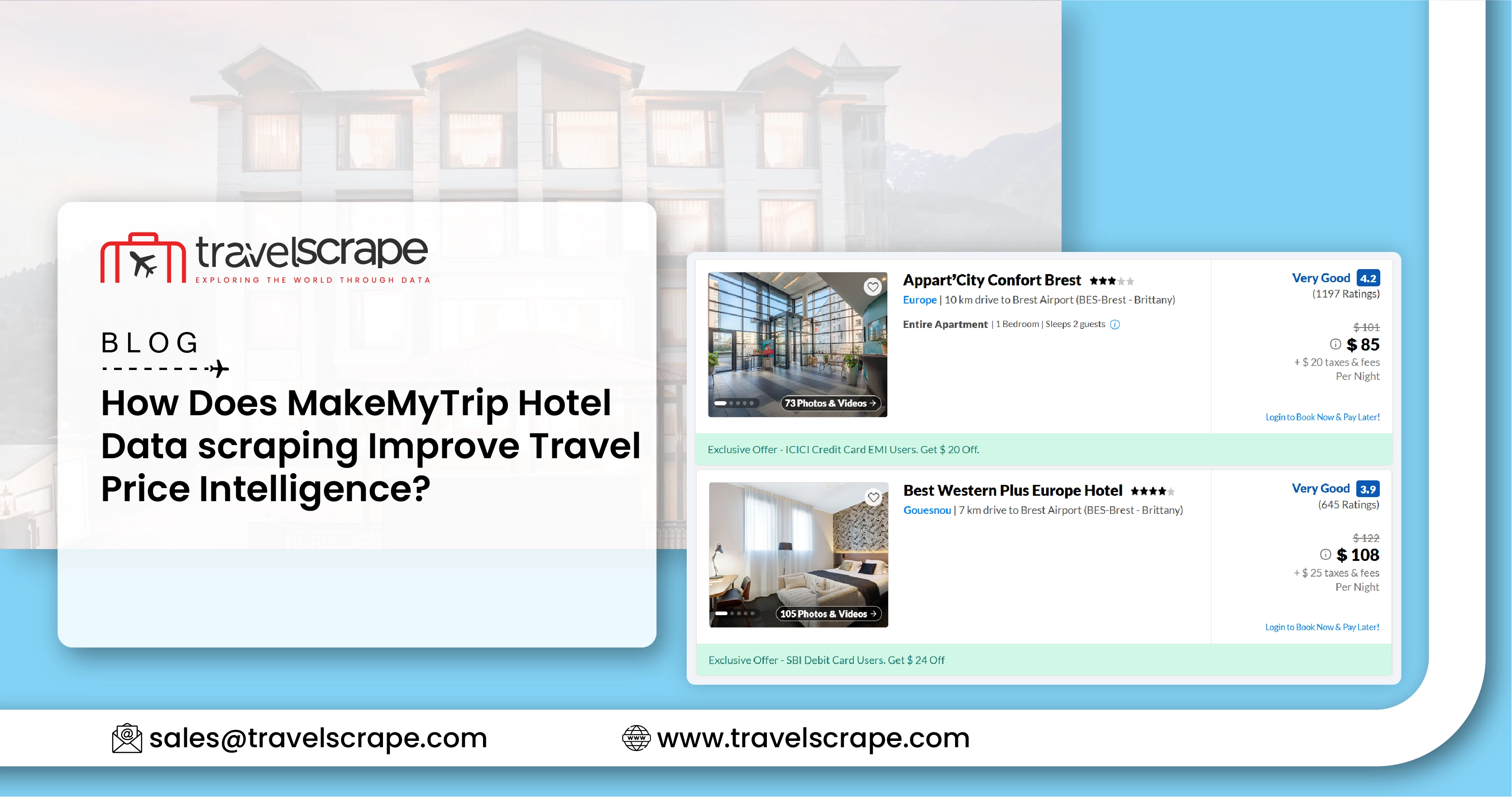 MakeMyTrip Hotel Data scraping for Travel Price Intelligence
